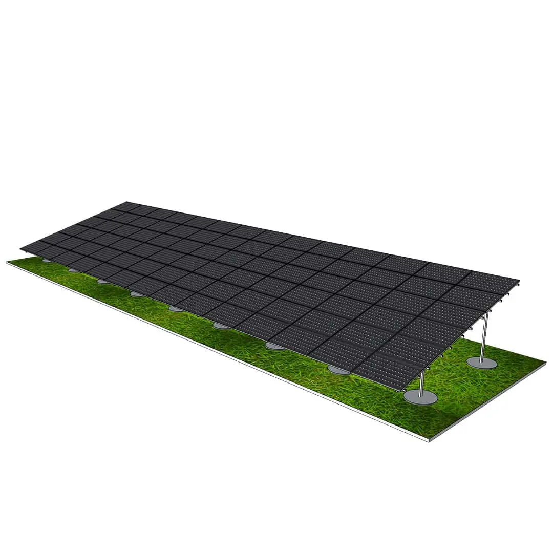 Ballasted ground mount solar 6L-14 Concrete (2) Ballasted ground mount solar 6L-14 Concrete