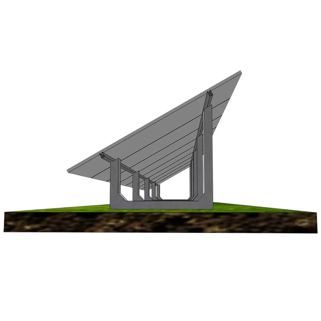 Ground mount PV systems 1P-9, concrete pier (4) Ground mount PV systems 1P-9, concrete pier