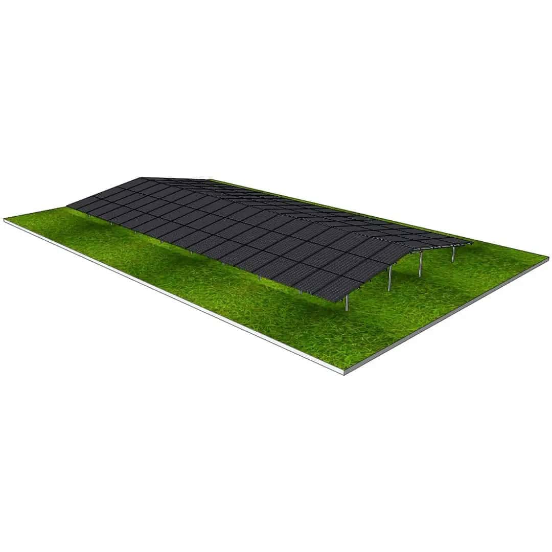 Ground mounted pv panels 3P-18 East-West