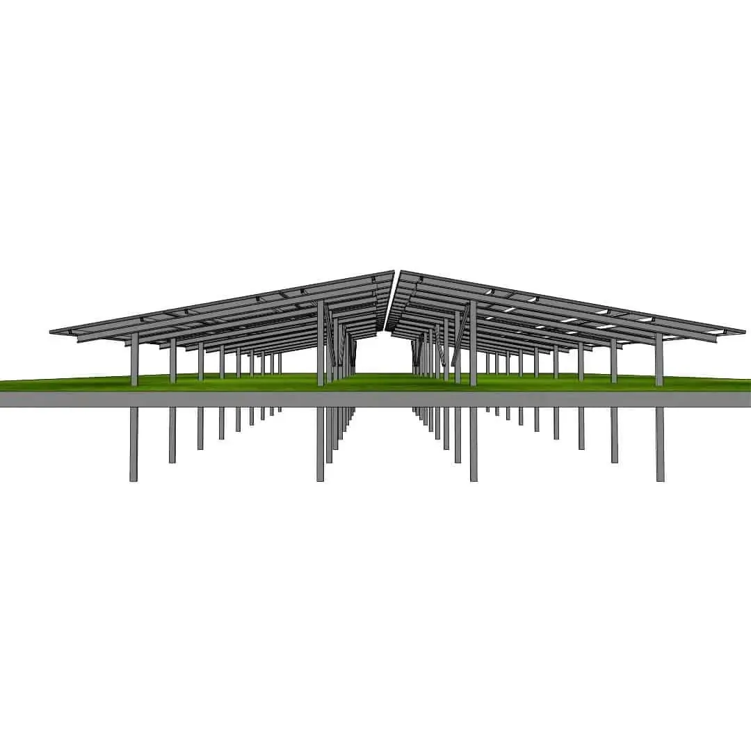 Ground mounted pv panels 3P-18 East-West (6) Ground mounted pv panels 3P-18 East-West