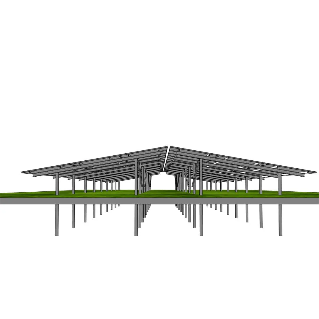 Ground mounted solar panel kits 3P-18 East-West (7) Ground mounted solar panel kits 3P-18 East-West