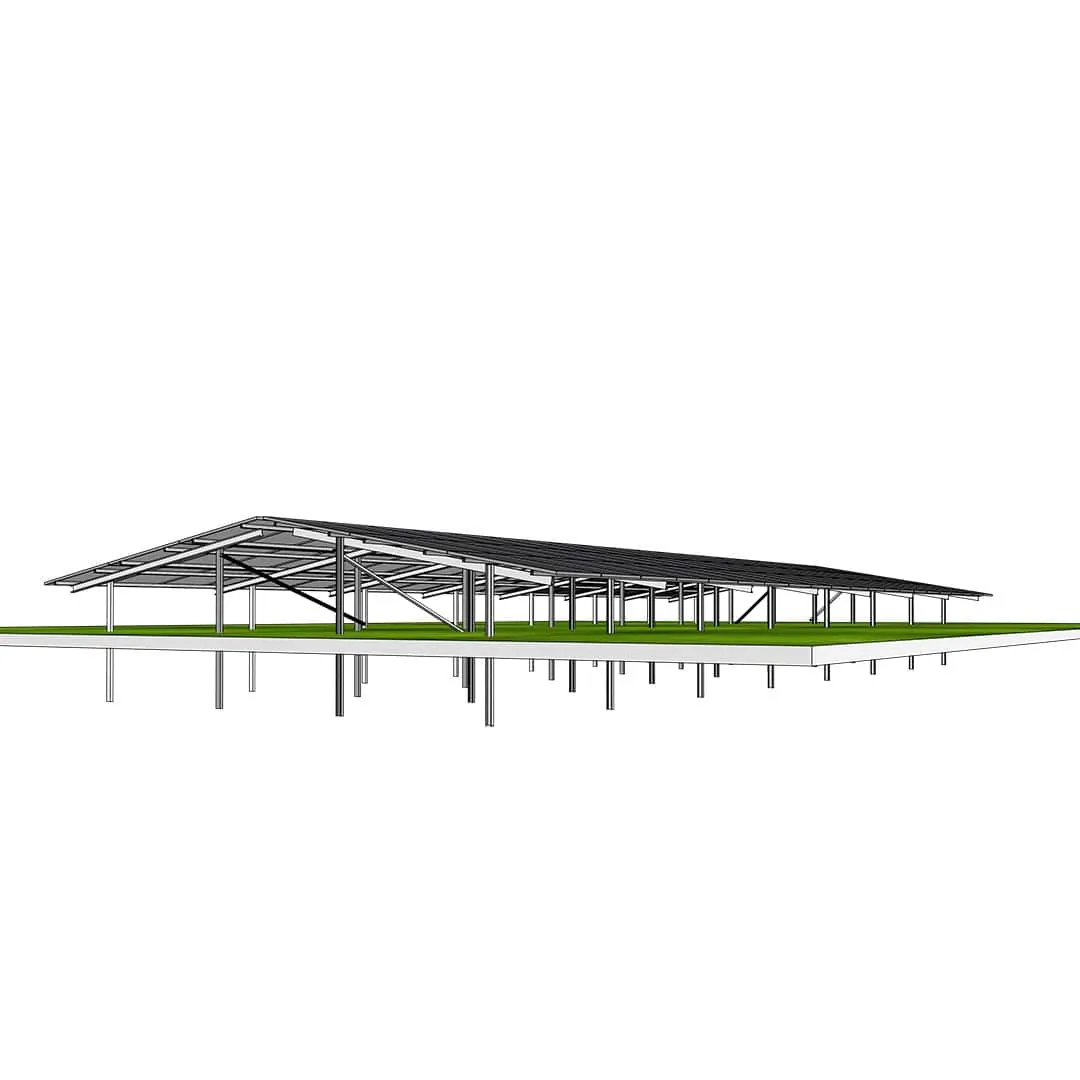 Ground mounted solar panel kits 3P-21 East-West (6) Ground mounted solar panel kits 3P-21 East-West
