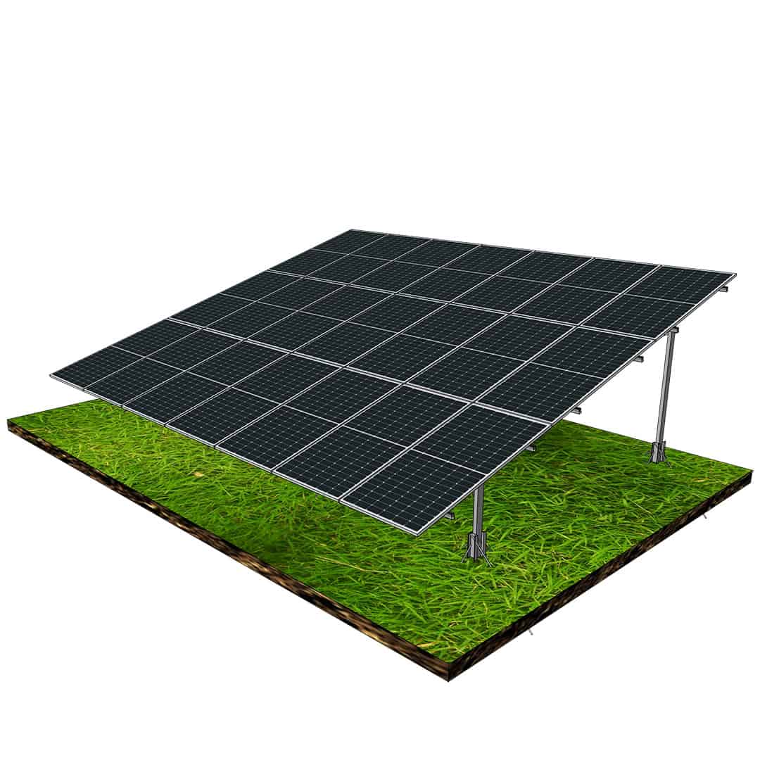 Ground mounted solar panel kits 3P-7 micropiles