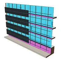 Photovoltaic facade system 1P-12 (2) Photovoltaic facade system 1P-12