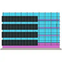 Photovoltaic facade system 1P-12 (3) Photovoltaic facade system 1P-12
