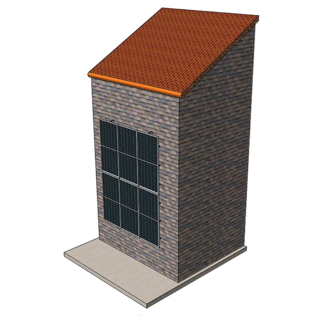 Photovoltaic facade system 2P-3 Wall