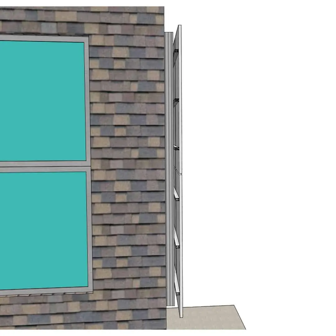 Photovoltaic facade system 2P-3 Wall (5) Photovoltaic facade system 2P-3 Wall