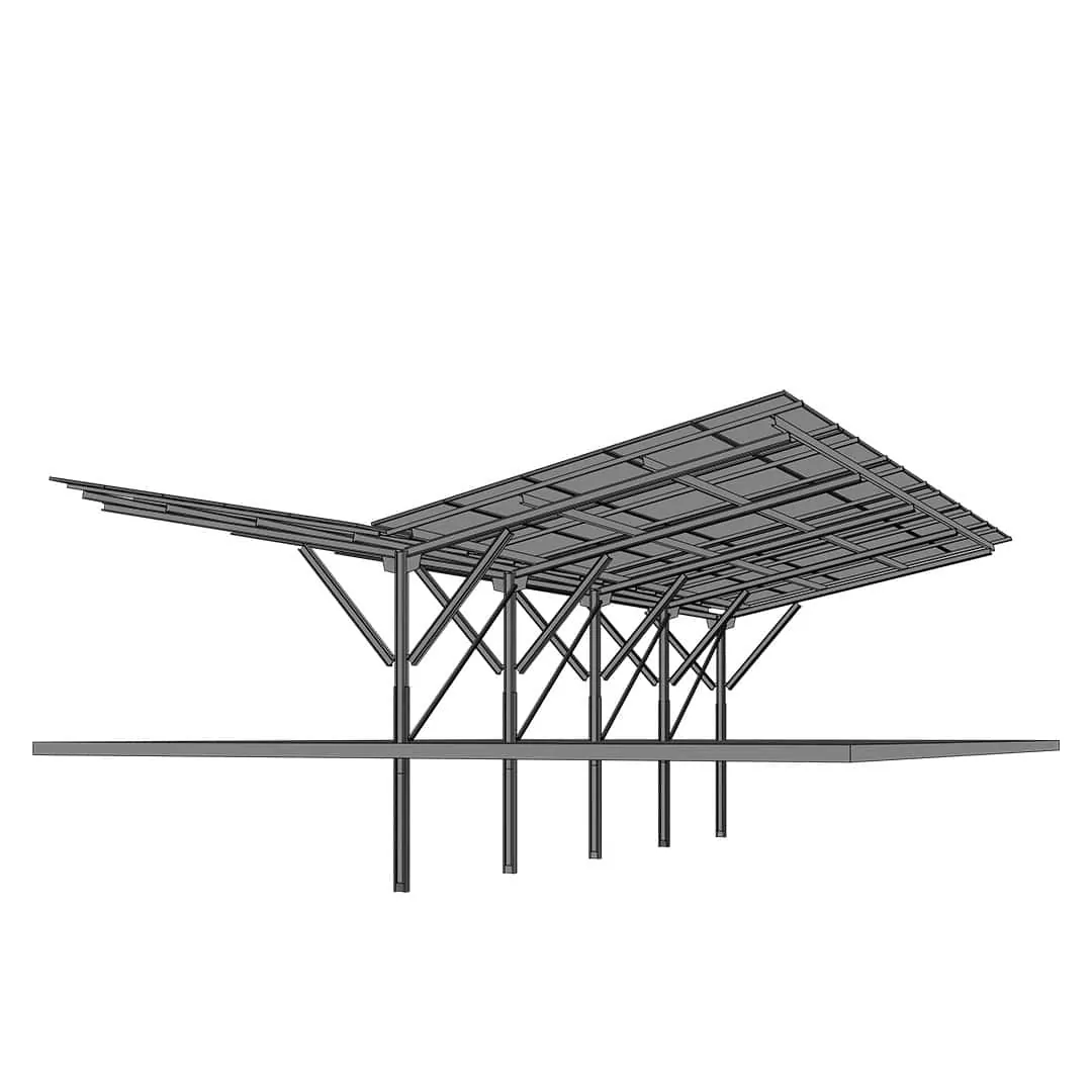 Solar Panel Carport 5L-6 Double-Row (1) Solar Panel Carport 5L-6 Double-Row