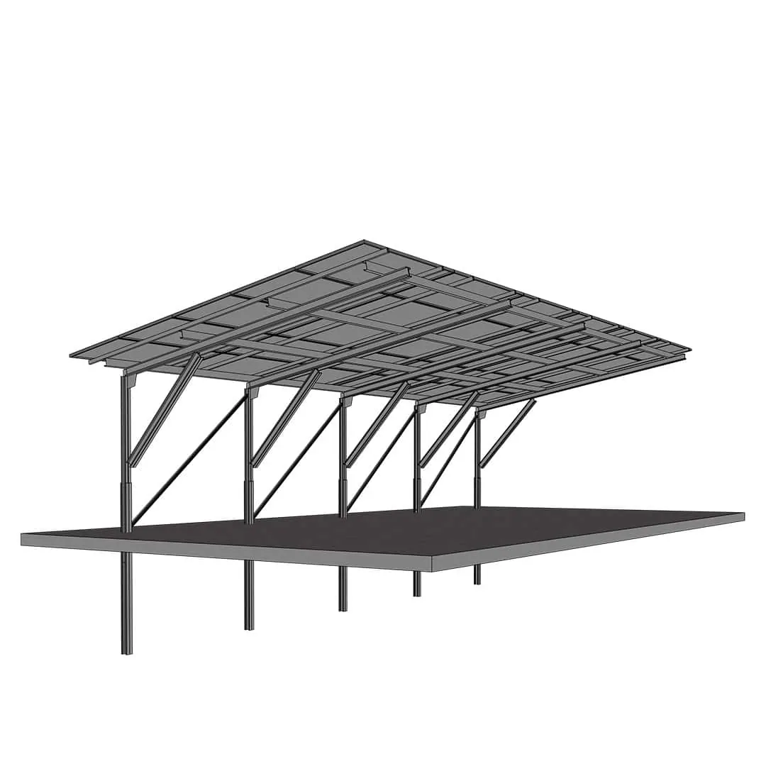Solar Panel Carport 5L-6 Single-Row (1) Solar Panel Carport 5L-6 Single-Row