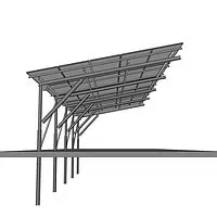 Solar Panel Carport 5L-6 Single-Row (4) Solar Panel Carport 5L-6 Single-Row