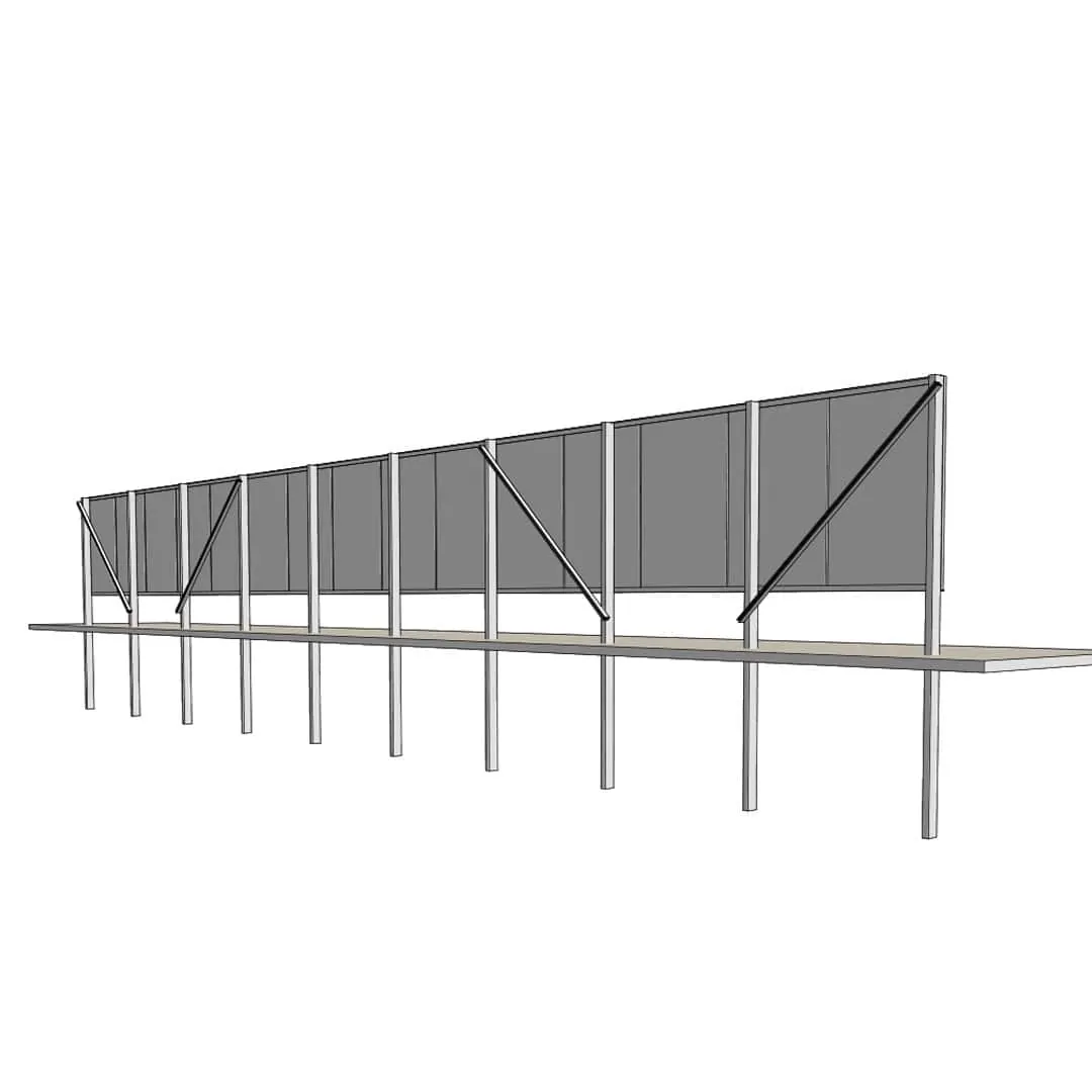 Solar Panel Fence 1P-15 (1) Solar Panel Fence 1P-15