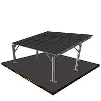 Solar panels Carport 3P-6 Single Row (2) Solar panels Carport 3P-6 Single Row