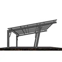 Solar panels Carport 3P-6 Single Row (4) Solar panels Carport 3P-6 Single Row