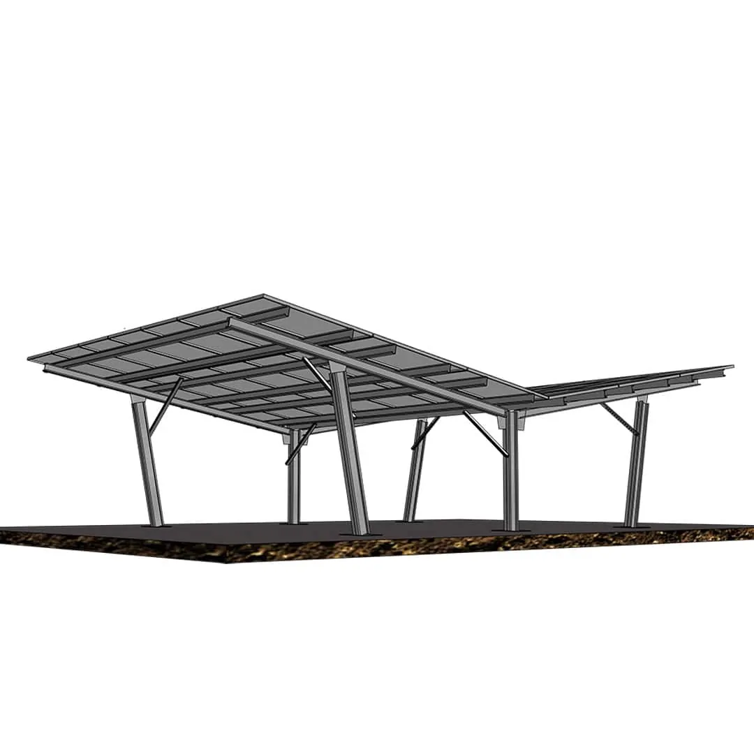 Solar panels Carport 3P-7 Double Row (6) Solar panels Carport 3P-7 Double Row